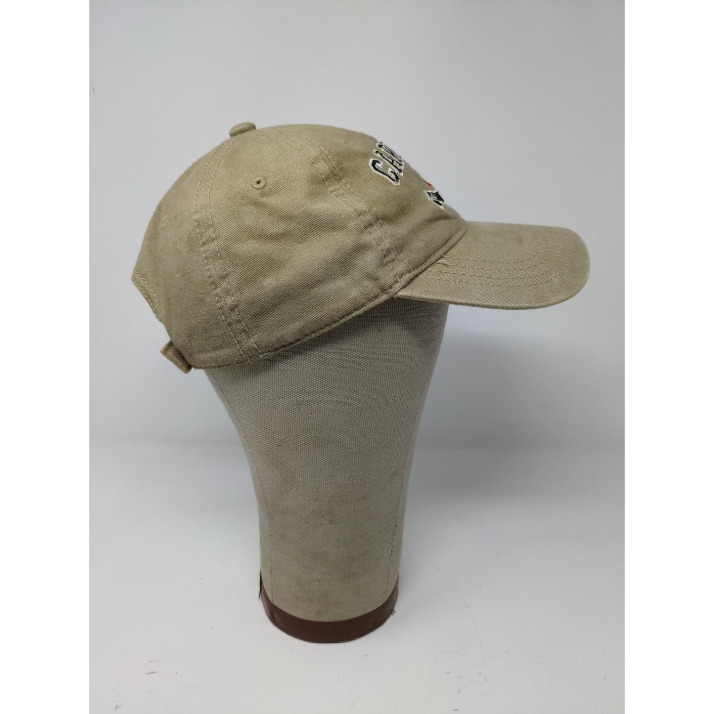 Meds Maps Men's Cape Cod Strapback Hat Cap Tan Embroidered Logo