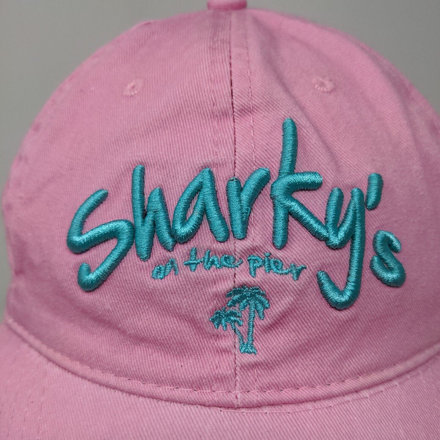 Lucky 7 Women's Strapback Hat Pink Adjustable Embroidered Sharky's Venice FL