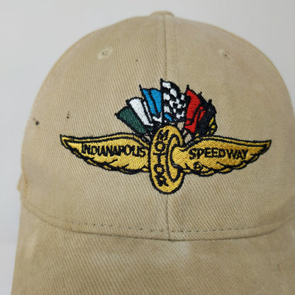 Indy Motor Speedway Safety Patrol Hat Strapback Embroidered Tan SEE DESC