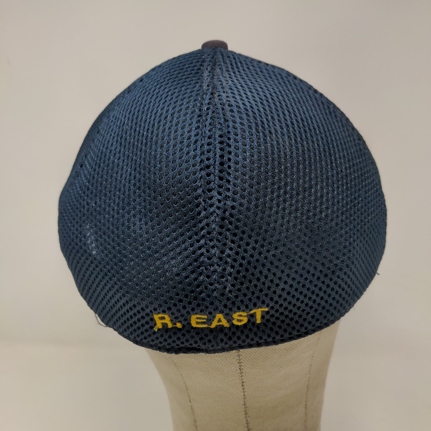 New Era Men's Fitted Hat Blue L/XL Mesh Back CSVH Fire Dept Embroidered Logo