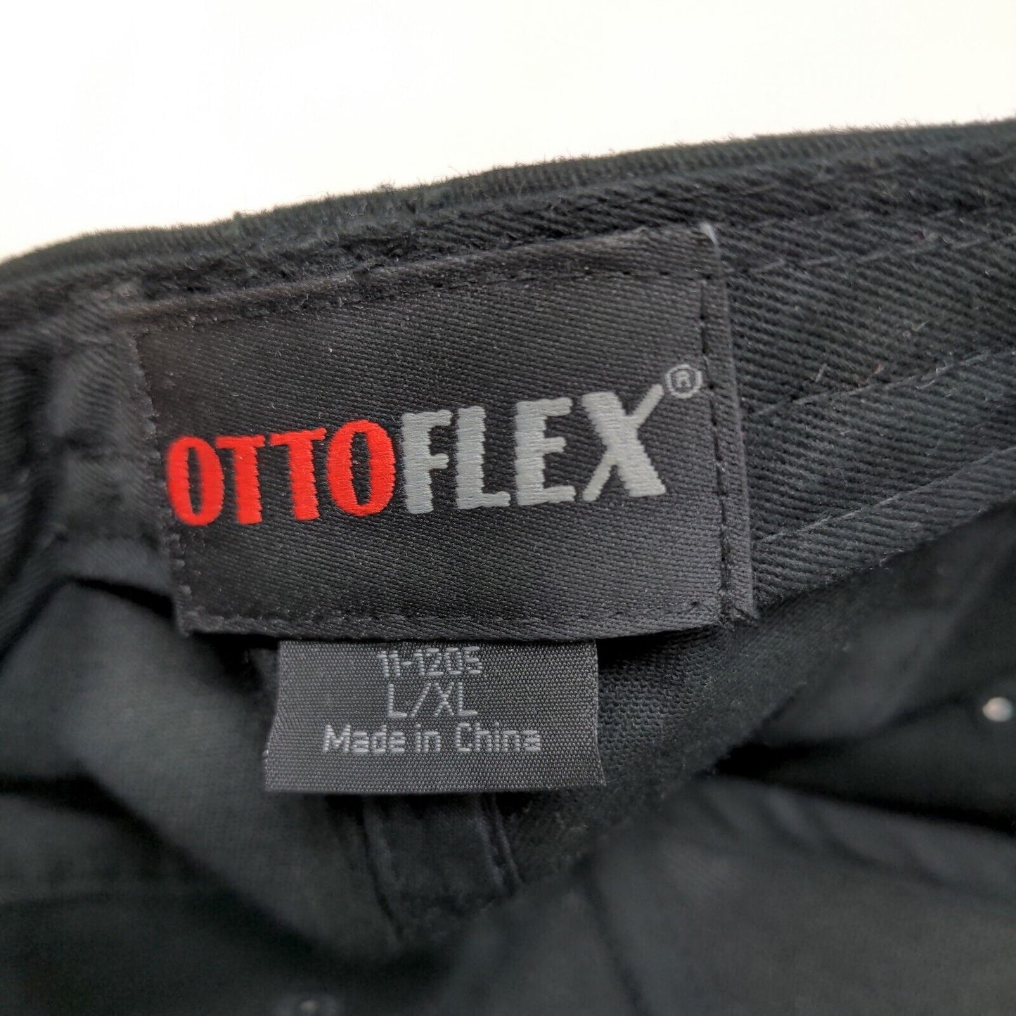 OttoFlex Men's Fitted Hat Black Size L/XL Embroidered Highlands at Wyomissing
