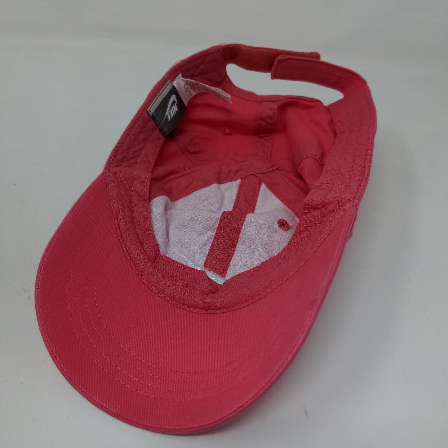 Nike Girl's Strapback Hat Pink Size Child 100% Cotton Embroidered Swoosh Logo