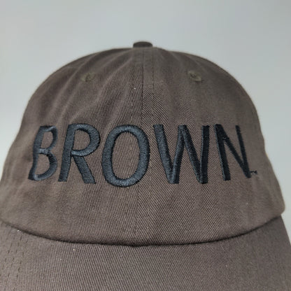 UPS Mens Slideback Hat Brown Size OSFM Embroidered Logo Cotton