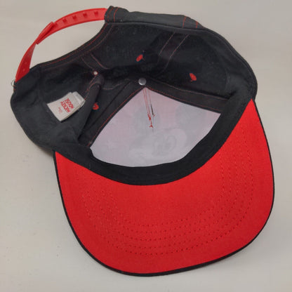 Disney Mickey Mouse Boy's Snapback Hat Black Red OSFA Graphic Logo