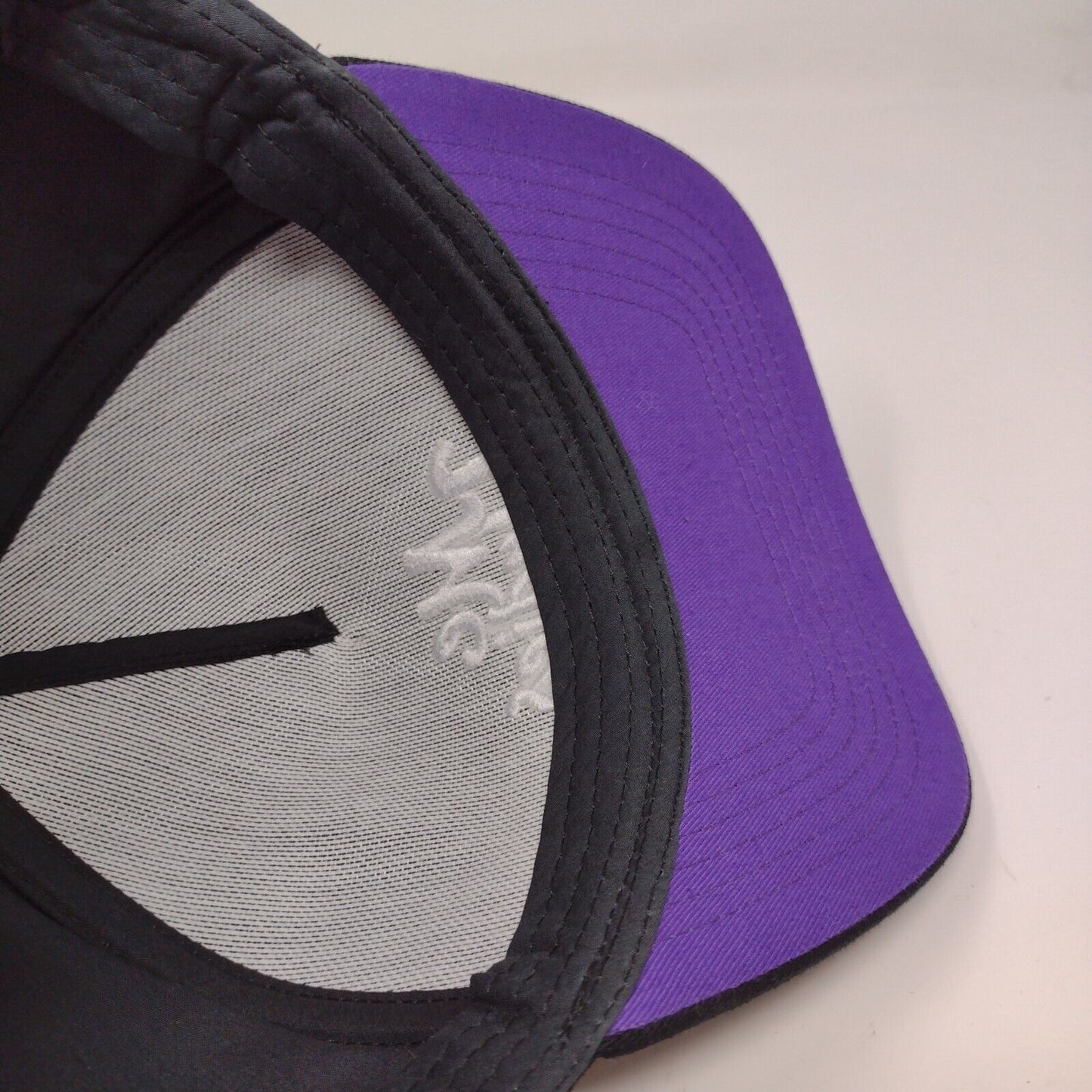 Me Undies Black Purple Adjustable Snapback Baseball Hat Cap Embroidered