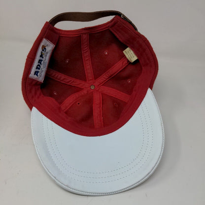 Adams Men's Slideback Big East Conference Hat Red Embroidered Logo