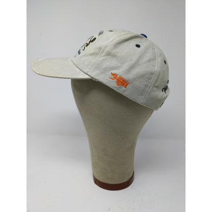 St Maarten Martin Tourist Strapback Hat Embroidered Spell Out Dancing SEE DESC