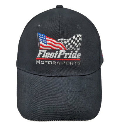 Fleet Pride Motorsports Men's Strapback Hat Black Embroidered #70 Yellow Racing