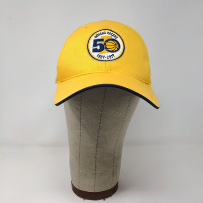 Main Gate Men's NBA Indiana Pacers Strapback Hat 50th Anniversary Yellow OSFM