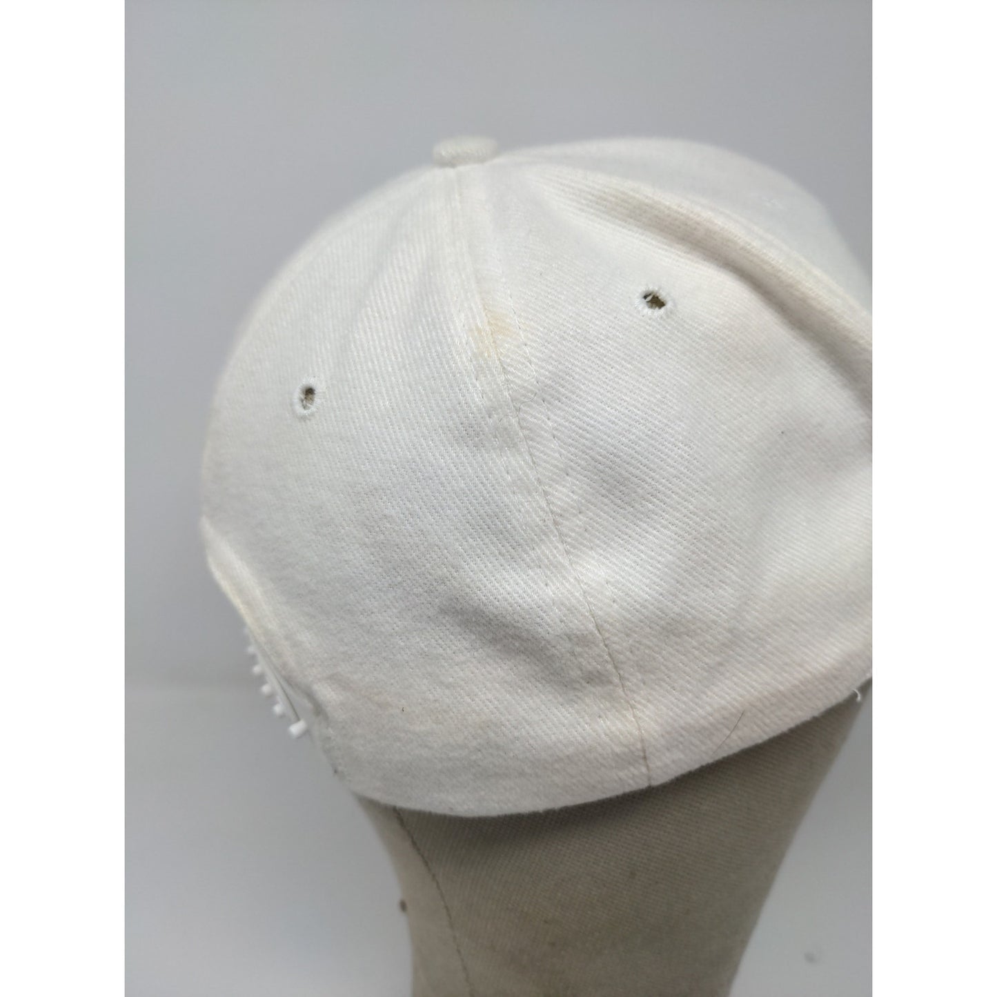 Raceshop Chevrolet Chevy Snapback Hat Adjustable White Autographed