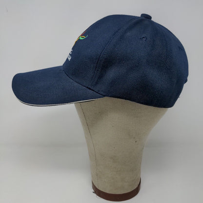 Beijing Olympics 2008 Slideback Hat Blue Adjustable Embroidered Logo