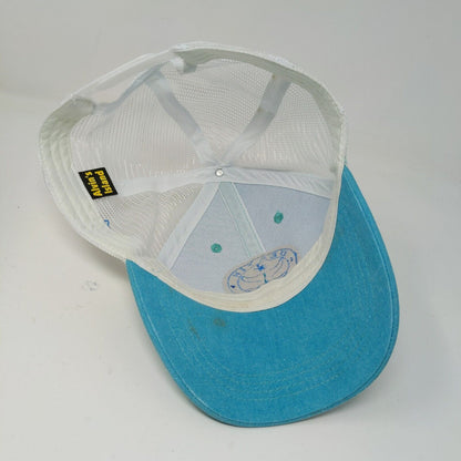 Alvin's Island Destin Florida Snapback Hat Blue Adjustable Mesh Back