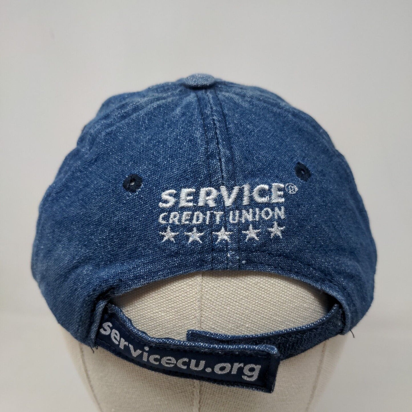 Service Credit Union Boy's Strapback Hat Blue The Money Mammals Embroidered