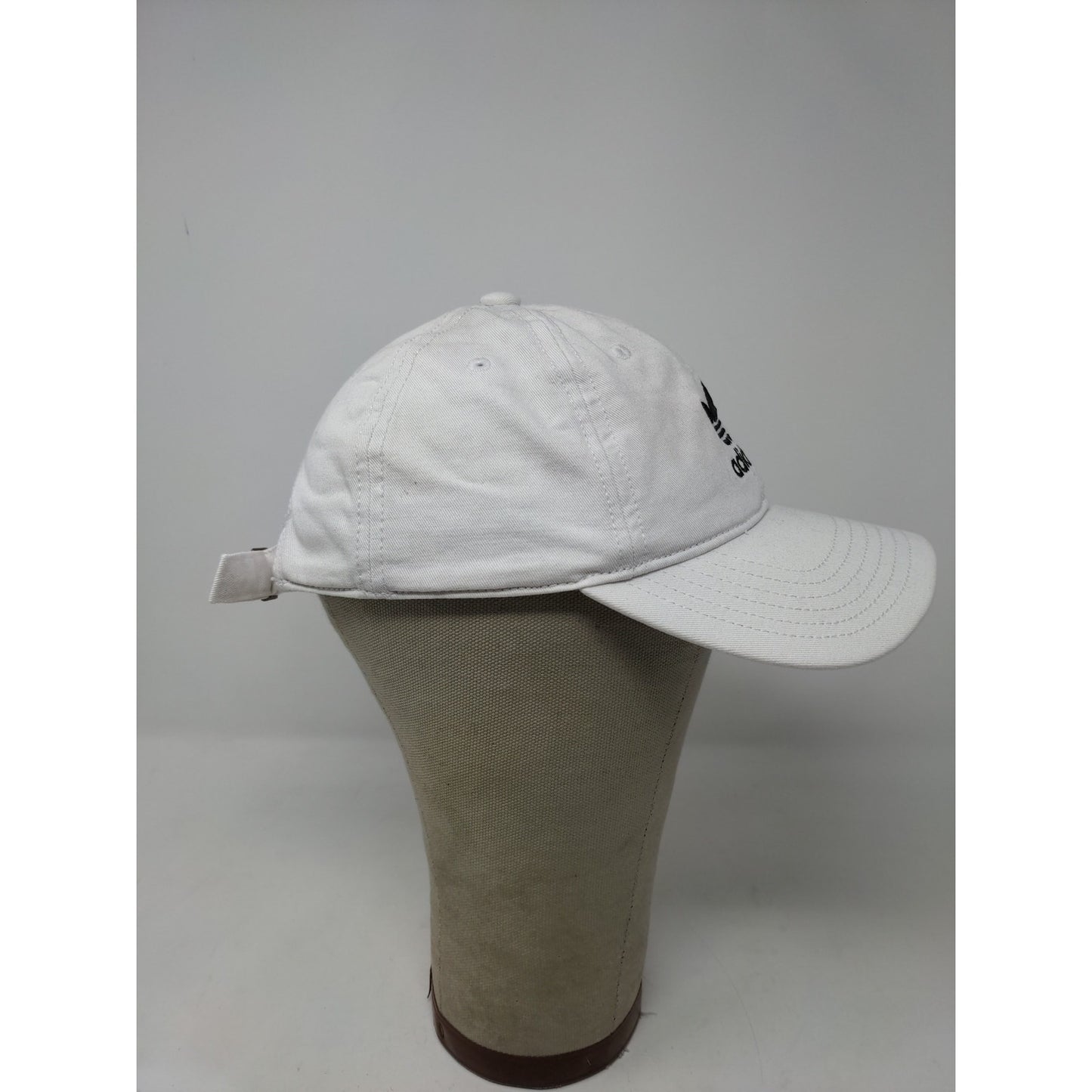 Womens Adidas Slideback Hat Embroidered Trefoil Logo OSFW White