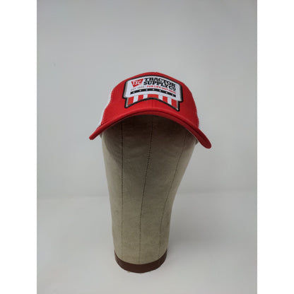 Tractor Supply Company Meshback Snapback Hat Embroidered Logo Red White