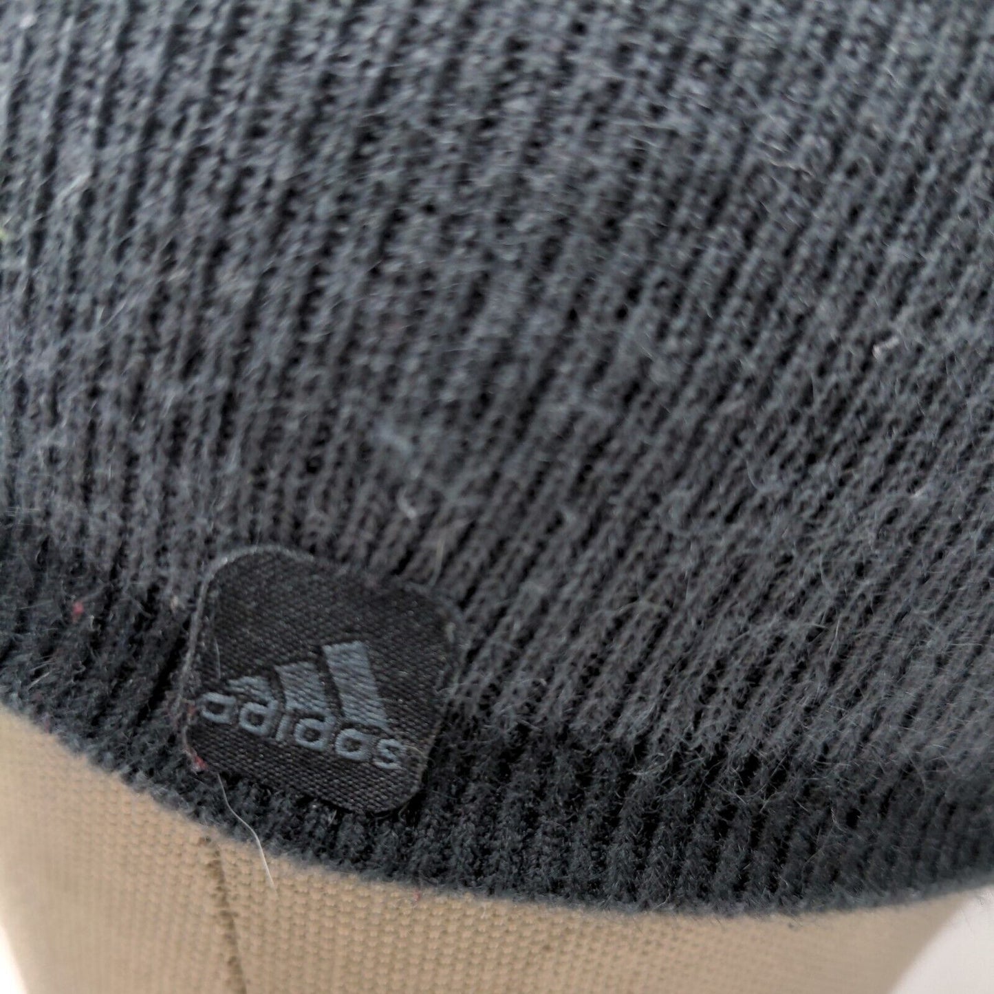 Adidas Climawarm Men's Beanie Hat Cap Black Gray Striped Knit