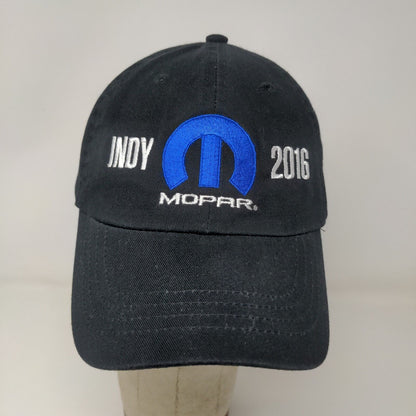 Mopar Indy 2016 Strapback Hat Black Adjustable Embroidered Logo