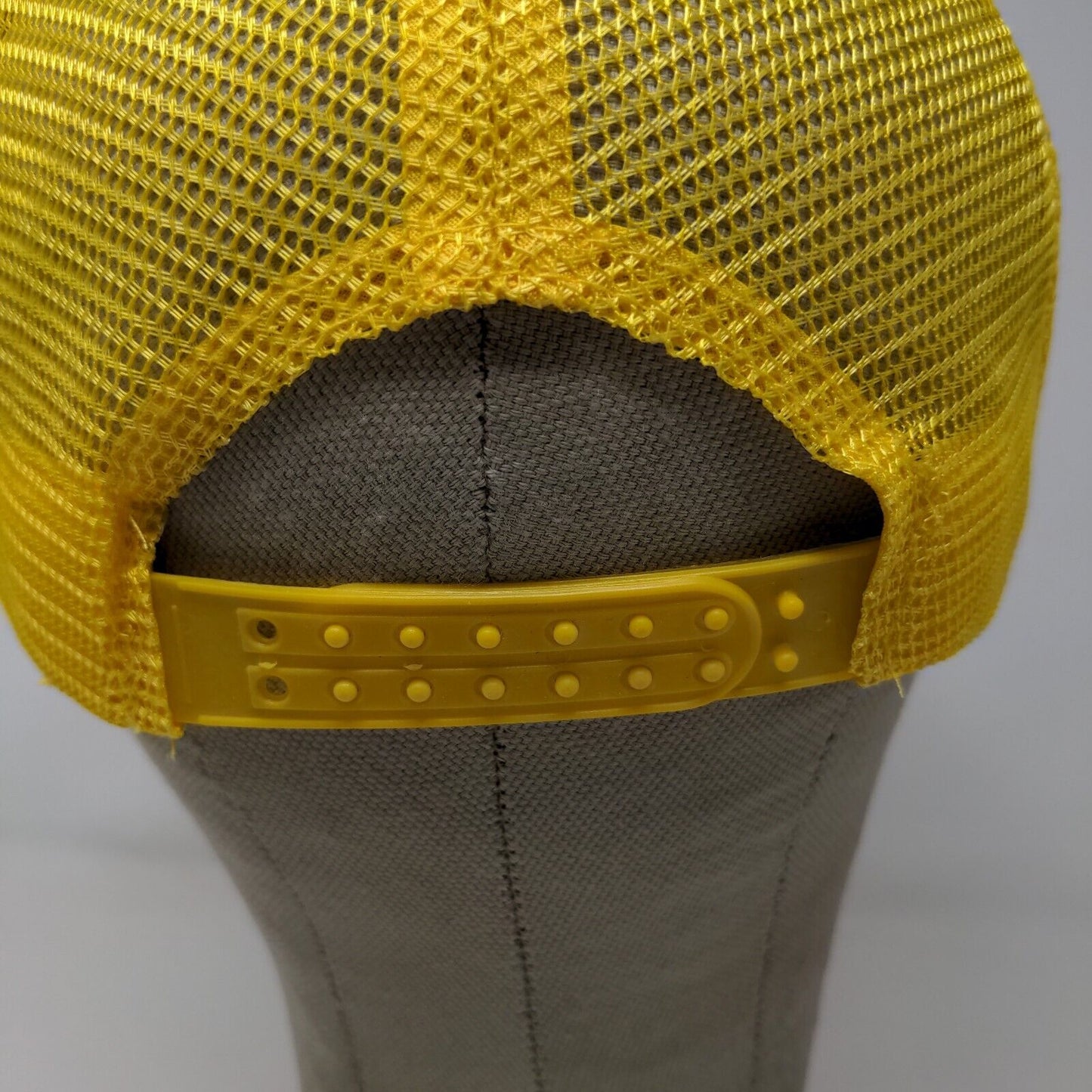 Dollar General Mens Yellow Glasses Project Snapback Mesh Back Hat Yellow White