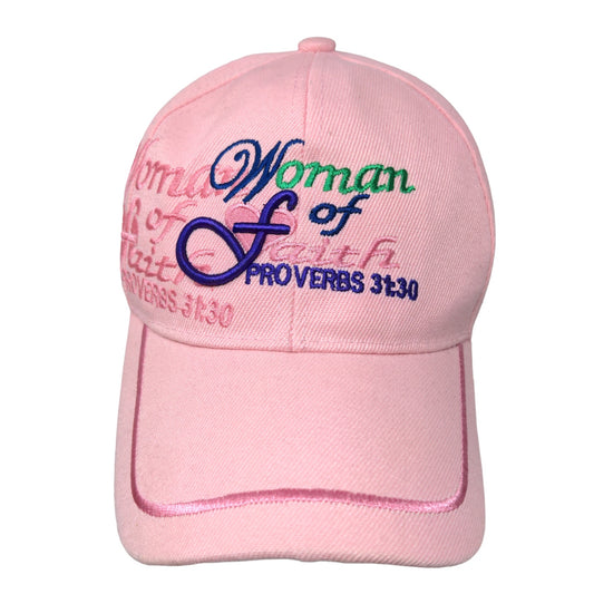 Christian Women’s Hat Proverbs 31 Women Of Faith Jesus Cap Pink Adjustable