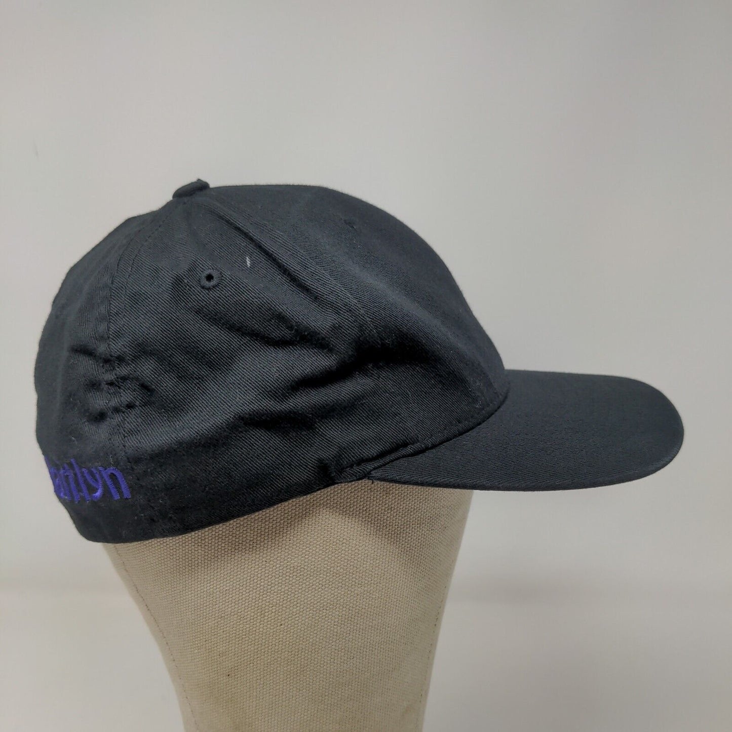 Flexfit Men's DC Shoes Fitted Hat Cap Black Size S-M Embroidered Logo