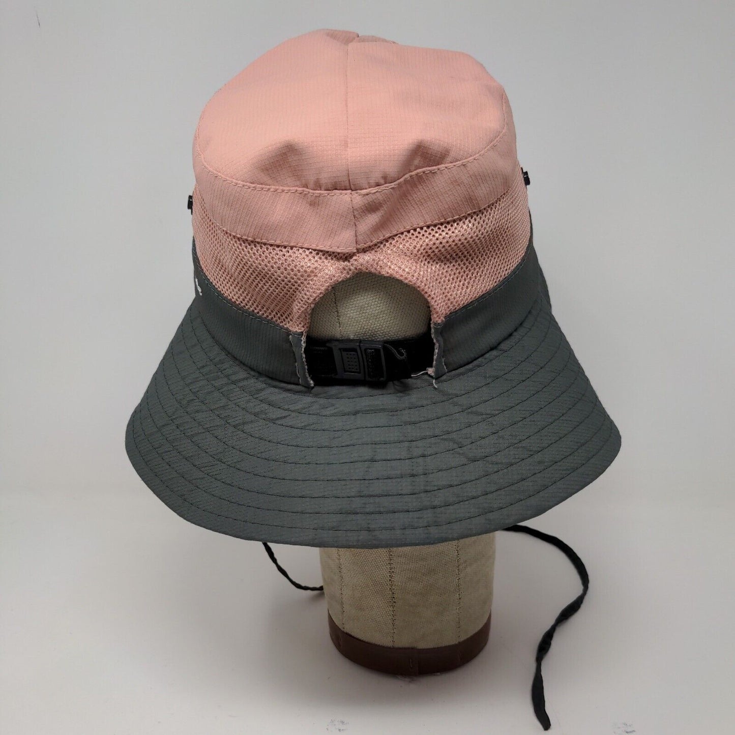 Womens SunShade Wide Brim Pink Bucket Cargo Floppy Hat Cap Beach Adjustable