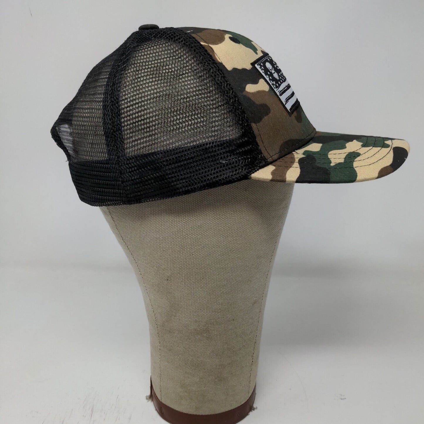 Diesel Power Mens Snapback Camo Patriotic Hat Black Meshback Patch Flag Logo