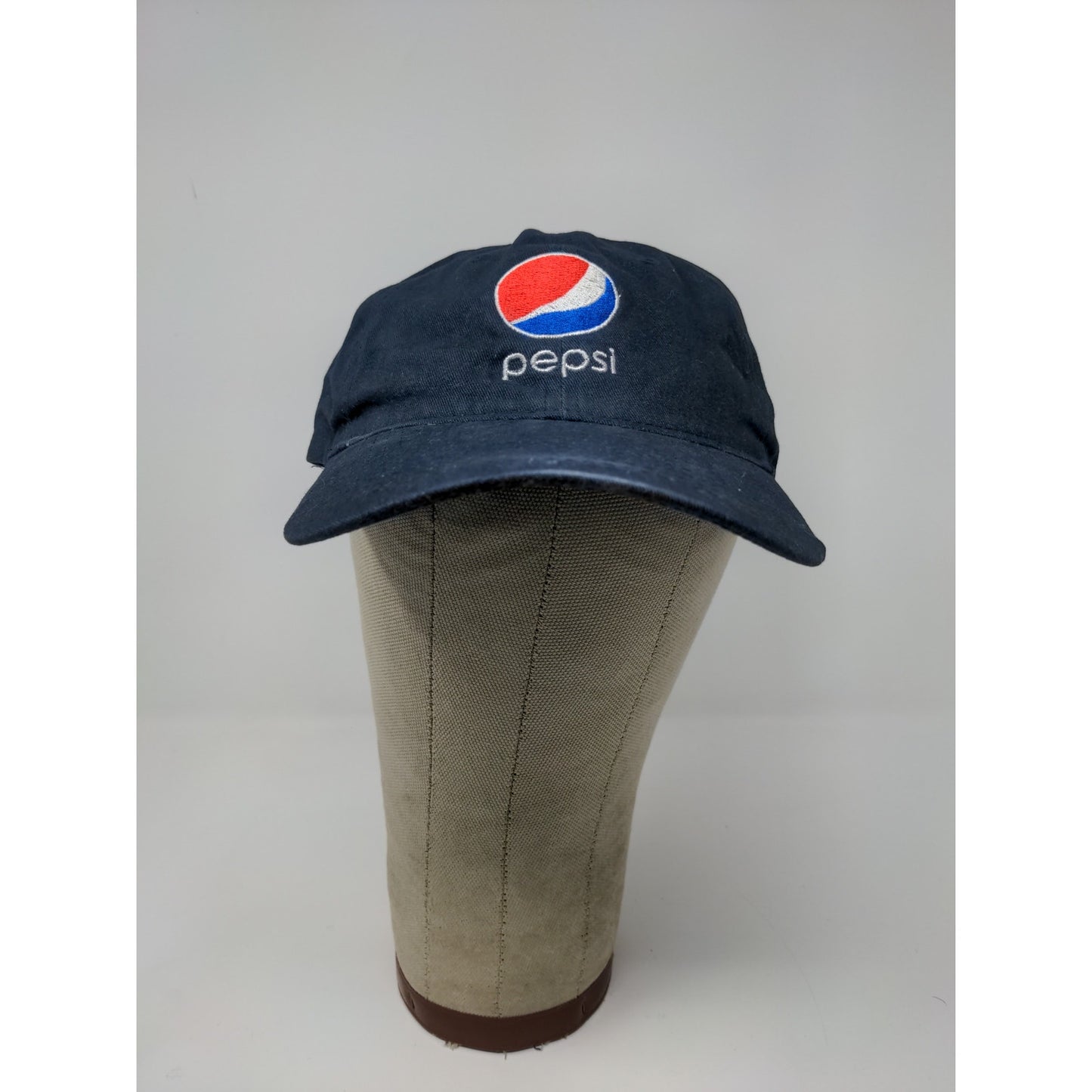Port and Company Pepsi Slideback Hat Embroidered Logo Spell Out Blue