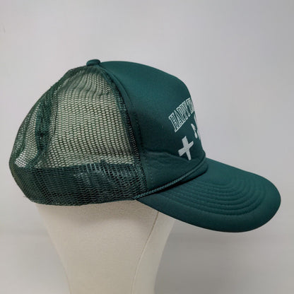 Cobra Caps Men's Snapback Mesh Back Hat Green Size OSFA Happy Travelers Logo
