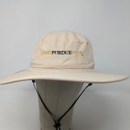 John Purdue Club Men's Boonie Hat Tan Size S/M Embroidered Logo