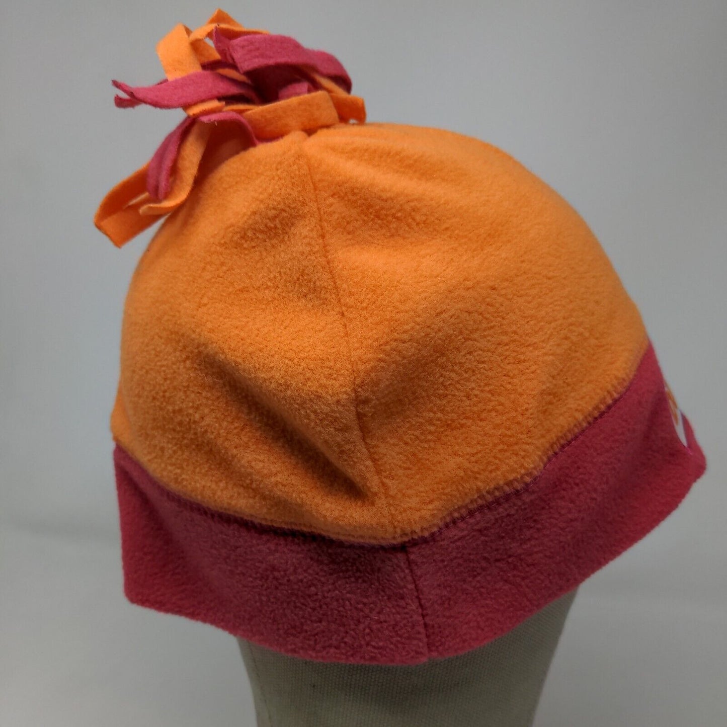 Dunkin' Donuts Men's Beanie Hat Orange Pink Embroidered Logo Thanksgiving Day