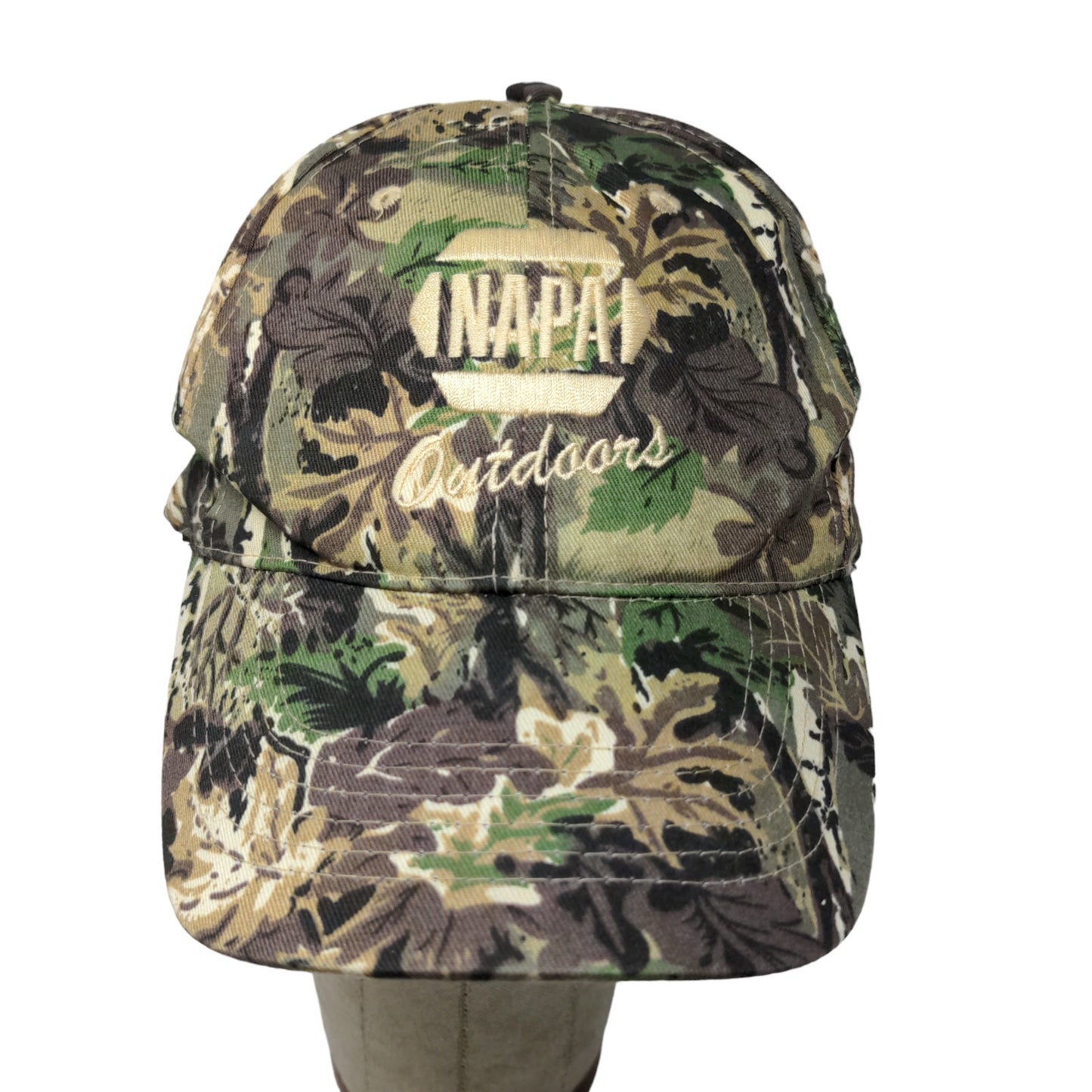 NAPA Outdoors Men's Camo Hat Strapback Brown Green OSFM Embroidered Logo