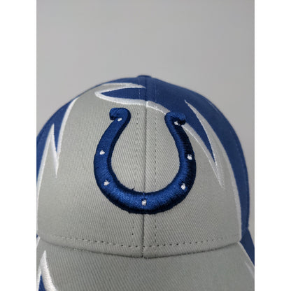 Reebok NFL Team Apparel Indianapolis Colts Strapback Hat Embroidered Lgoo Flames