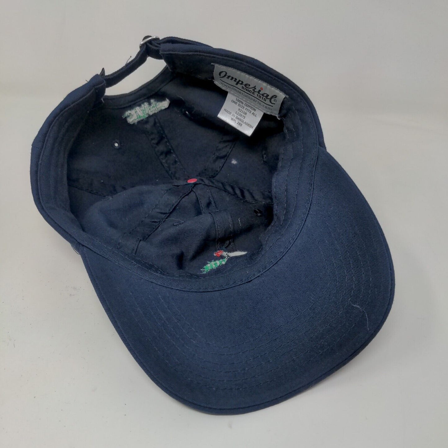 Imperial Men's Slideback Hat Blue OSFA Embroidered Baker Hill Golf Staff Logo