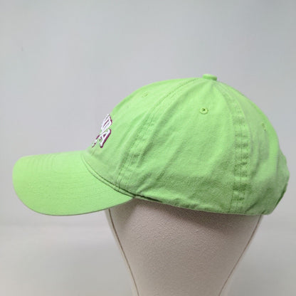 JHats Women's Strapback Hat Green Adjustable Embroidered Bermuda Logo Floral