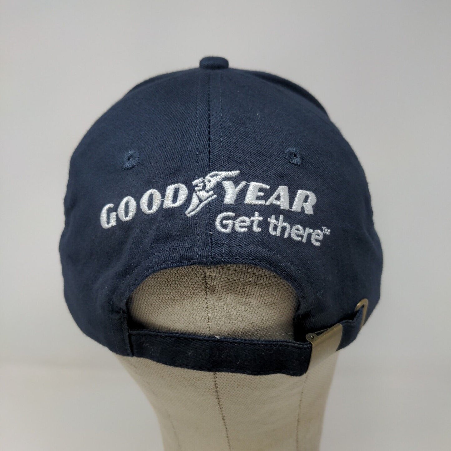 Good Guys Men's Slideback Goodyear Cap Hat 2010 Blue Adjustable Embroidered Logo