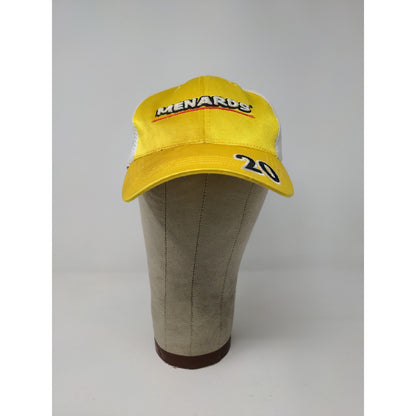 Menards Indy Car Series Vision Racing Hat #20 One Fit Yellow White Meshback