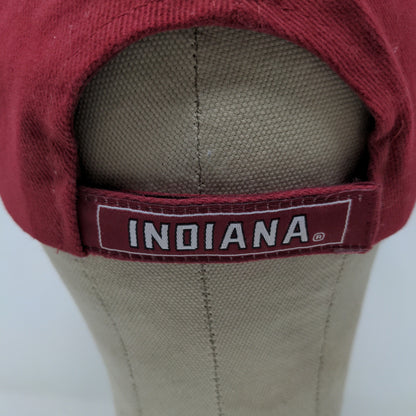 Steve & Barry's IU Indiana Hoosiers Strapback Hat Embroidered Logo Red OSFA