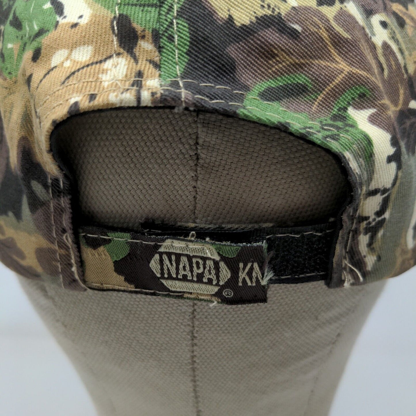 NAPA Outdoors Men's Strapback Camo Hat Green Brown OSFM Embroidered Logo