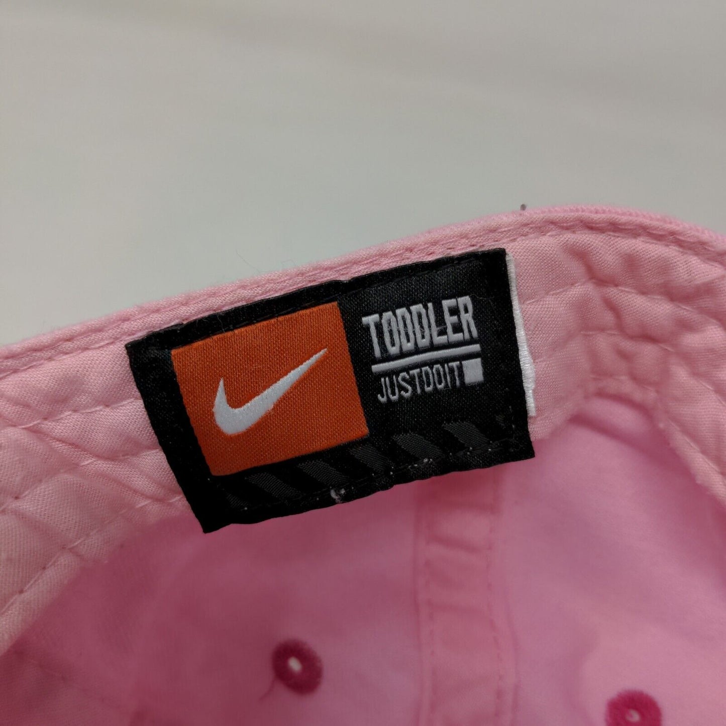 Nike Girl's Toddler Strapback Hat Pink Adjustable Embroidered Swoosh Logo