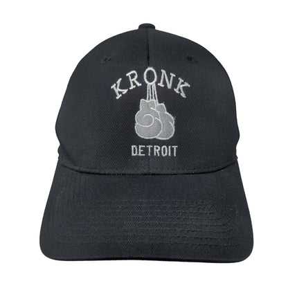 Flexfit Men's Kronk Detroit Fitted Hat Black Size S-M Embroidered Gloves Boxing