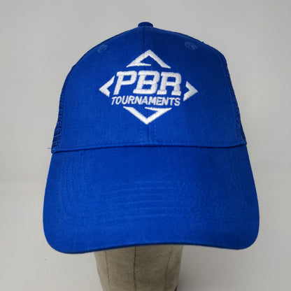 PBR Tournaments Meshback Snapback Hat Embroidered Logo Baseball Blue