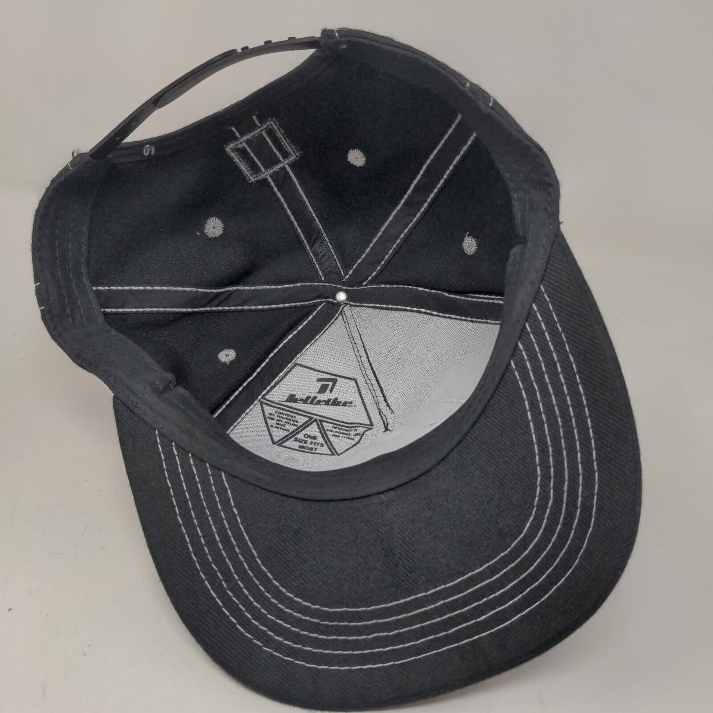 Jet Tribe Men's Snapback Hat Black Adjustable Embroidered Logo