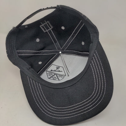 Jet Tribe Men's Snapback Hat Black Adjustable Embroidered Logo