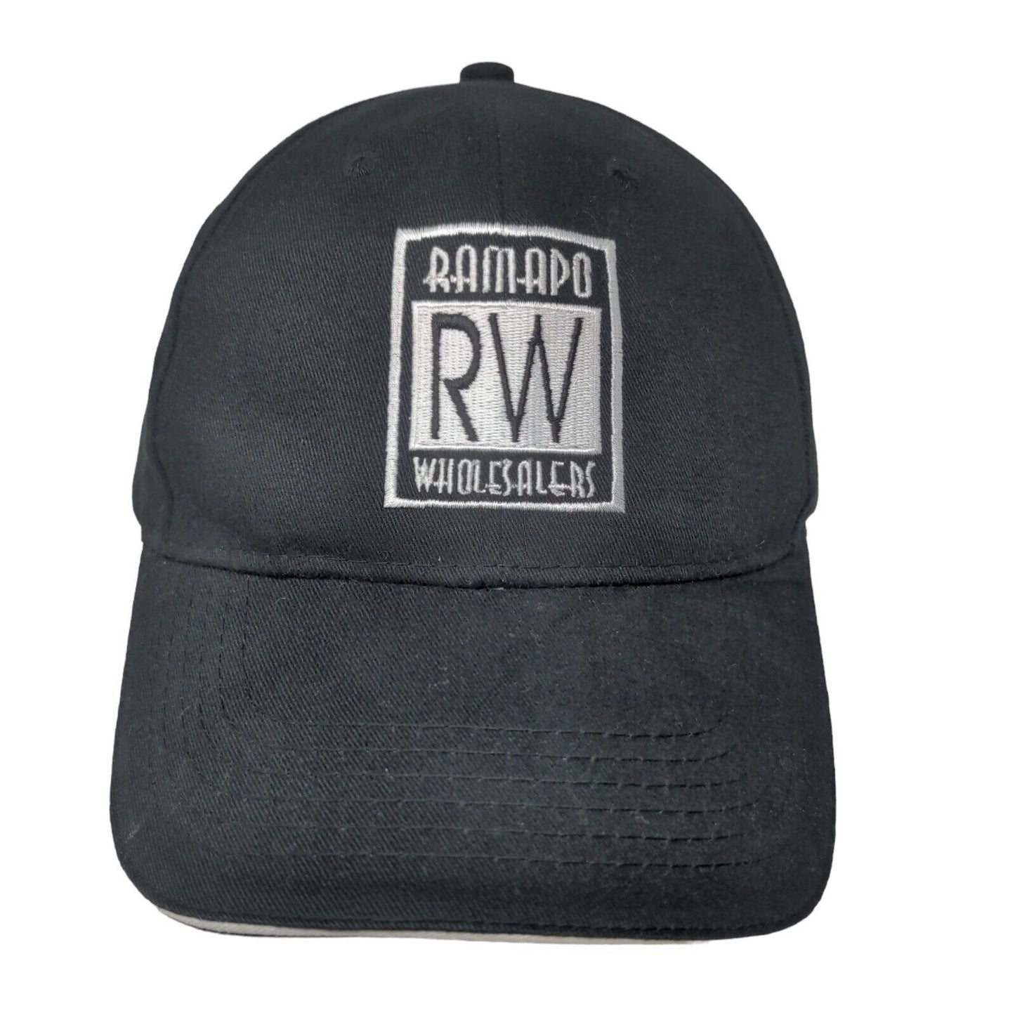 Delta Faucet Ramapo Wholesalers Men's Slideback Hat black Embroidered Logo