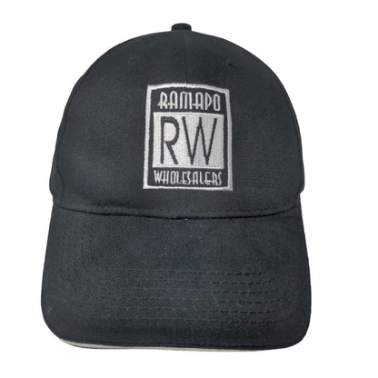 Delta Faucet Ramapo Wholesalers Men's Slideback Hat black Embroidered Logo