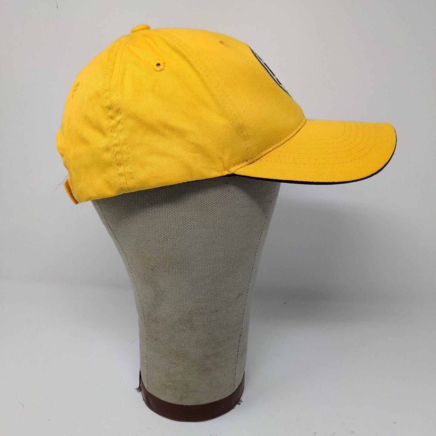 Indiana Pacers Mens Strapback 50th Anniversary Hat Embroidered Yellow Adjusted