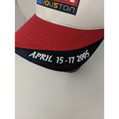 Mens NRA Houston 2005 Meetings and Exhibits Hat Strapback Red White & Blue