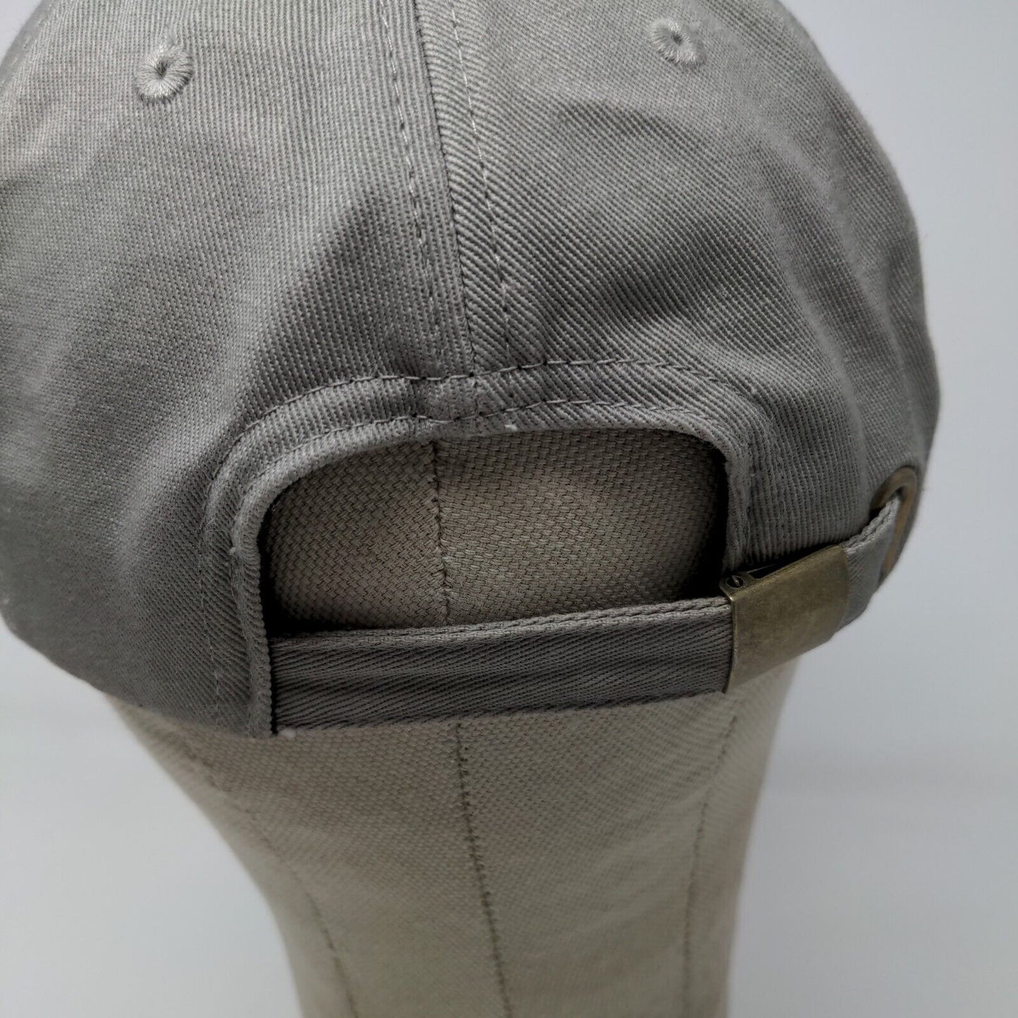 Tenden Slideback Hat Gray Adjustable Patch Logo Cap American Made