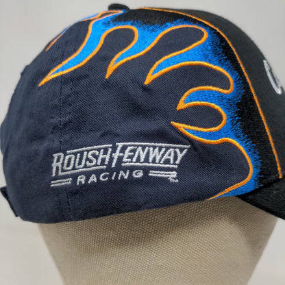 Con-Way Freight Racing Strapback Hat Blue OSFM Embroidered Flames #6