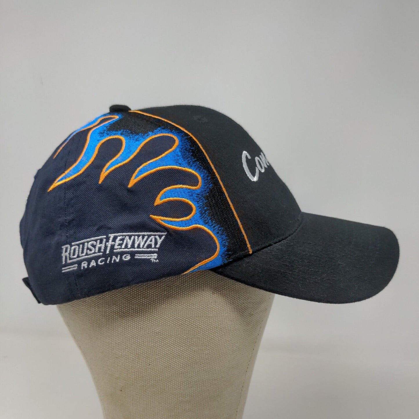 Con-Way Freight Racing Strapback Hat Blue OSFM Embroidered Flames #6